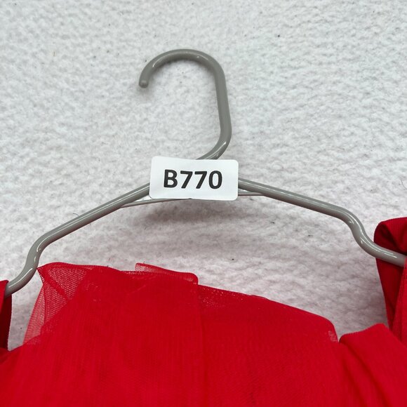 Angelika Jozefczyk/Wolf & Badger red tulle dress 10 - Picture 10 of 10